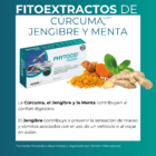 Con su fórmula a base de menta, cúrcuma y jengibre, ayuda a aliviar las náuseas y los vómitos, mejorando tu digestión y bienestar durante tus desplazamientos.